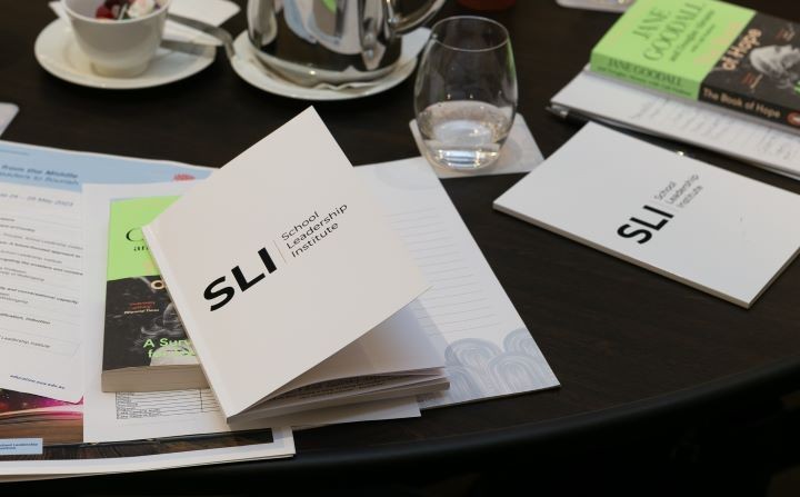 SLI notebooks on a table